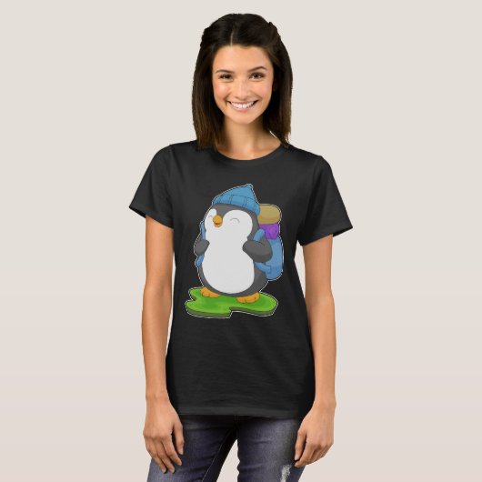 Penguin Hiker Backpack T-Shirt (Vorne ganz)