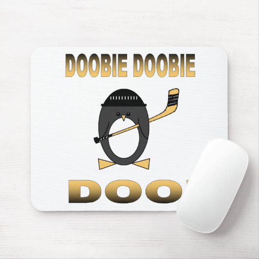 Penguin Hockey Mousepad (Mit Mouse)