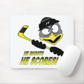 Penguin Hockey Mousepad (Mit Mouse)