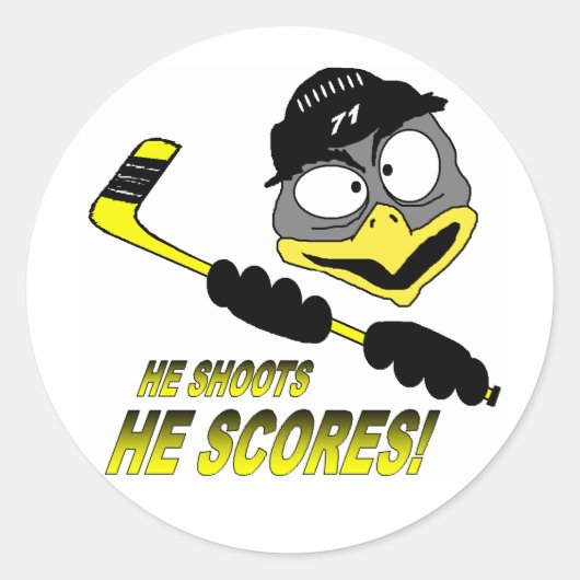 Penguin Hockey Sticker (Vorderseite)