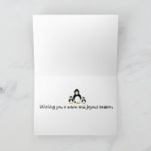 Penguin Holiday Gruß Feiertagskarte (Innenseite)