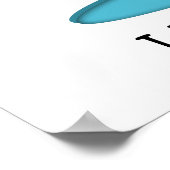 Penguin Ice Skaten Poster (Ecke)