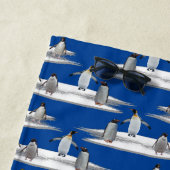 Penguin Iceberg Party Beach Handtuch (blau) (Beispiel)