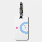 Penguin im Liebe-Gepäck-Umbau Gepäckanhänger (Rückseite vertikal)