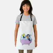 Penguin in der Badewanne mit Duck Schürze (Insitu)