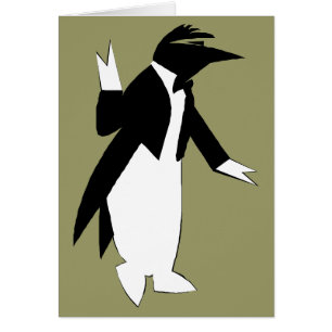 Penguin in einem Tuxedo - cool als Eis-Hipster