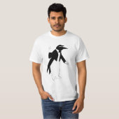 Penguin in einem Tuxedo - cool als Eis-Hipster T-Shirt (Vorne ganz)