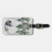 Penguin in Hammock Balloon Gepäckanhänger (Vorderseite horizontal)