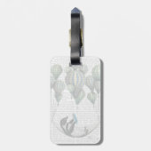 Penguin in Hammock Balloon Gepäckanhänger (Rückseite vertikal)