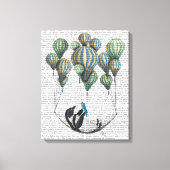 Penguin in Hammock Balloon Leinwanddruck (Vorderseite)