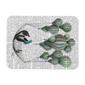 Penguin in Hammock Balloon Magnet (Horizontal)