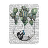 Penguin in Hammock Balloon Magnet (Vertikal)