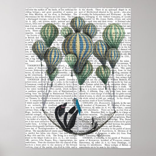 Penguin in Hammock Balloon Poster (Vorne)