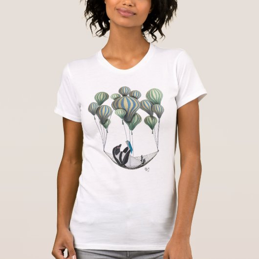 Penguin in Hammock Balloon T-Shirt (Vorderseite)