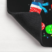 Penguin In Xmas Socks Funny Holiday Ugly Sweater C Mousepad (Ecke)