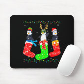 Penguin In Xmas Socks Funny Holiday Ugly Sweater C Mousepad (Mit Mouse)