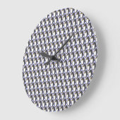 Penguin Invasion Round Clock Große Wanduhr (Winkel)