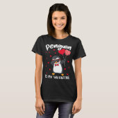 Penguin Is My Valentine Funny Bird V Day Cute Anim T-Shirt (Vorne ganz)