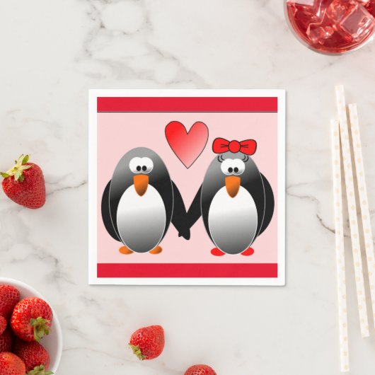 PENGUIN IST IN LIEBE SERVIETTE (Beispiel)