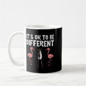 Penguin Its Okay To Be Different Flamingo Men Wome Kaffeetasse (Links)
