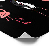 Penguin Its Okay To Be Different Flamingo Men Wome Poster (Ecke)