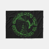 Penguin It's Time To Try Defying Gravity Fleecedecke (Vorderseite (Horizontal))