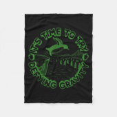 Penguin It's Time To Try Defying Gravity Fleecedecke (Vorderseite)