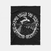 Penguin It's Time To Try Defying Gravity Fleecedecke (Vorderseite)