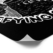 Penguin It's Time To Try Defying Gravity  Poster (Ecke)