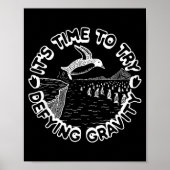 Penguin It's Time To Try Defying Gravity  Poster (Vorne)