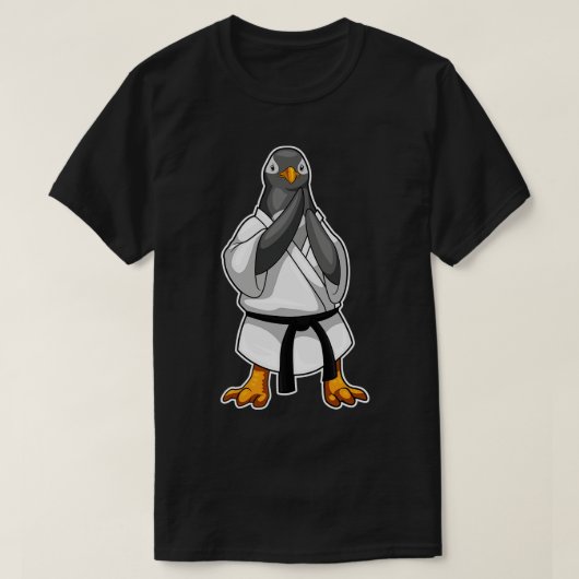 Penguin Karate Martial Arts T-Shirt (Design vorne)