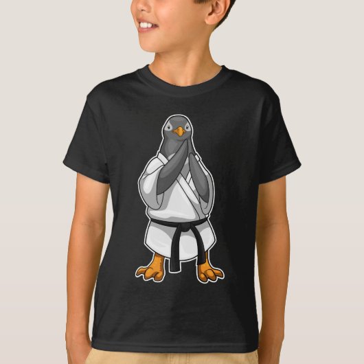 Penguin Karate Martial Arts T-Shirt (Vorderseite)