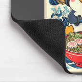 Penguin Kawaii Japanese Ramen Noodle Retro Gaming Mousepad (Ecke)