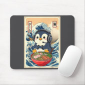 Penguin Kawaii Japanese Ramen Noodle Retro Gaming Mousepad (Mit Mouse)