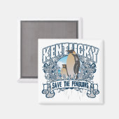 Penguin Kentucky Magnet (Vorderseite/Rückseite)
