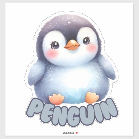 PENGUIN - KINDERZIMMER STICKER (Blatt)