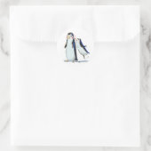 PeNgUiN KiSs Runder Aufkleber (Tasche)