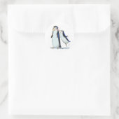 PeNgUiN KiSS Runder Aufkleber (Tasche)