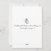 PENGUIN-LIEBE FEIERTAGSKARTE (Rückseite)