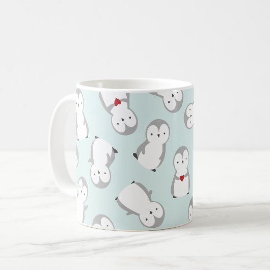 Penguin-Liebe Kaffeetasse (Vorderseite Links)