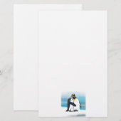 Penguin-Liebe-Küsse Briefpapier (Vorne/Hinten)