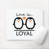 Penguin-Liebe Mousepad (Mit Mouse)