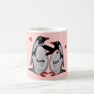 Penguin-Liebe-Paar-Tassen Kaffeetasse