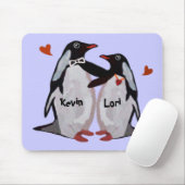 Penguin-Liebe-Paare Mousepads (Mit Mouse)