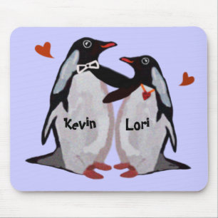 Penguin-Liebe-Paare Mousepads