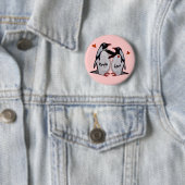 Penguin-Liebe Pinback Knöpfe Button (Beispiel)