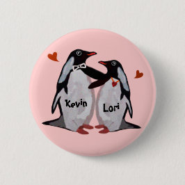 Penguin-Liebe Pinback Knöpfe Button