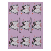Penguin-Liebe-Tabellen-Stoff Tischdecke (Vorderseite)