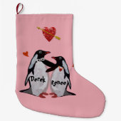 Penguin-Liebe-WeihnachtsStrümpfe Großer Weihnachtsstrumpf (Vorderseite)