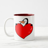 Penguin-Liebe Zweifarbige Tasse (Links)